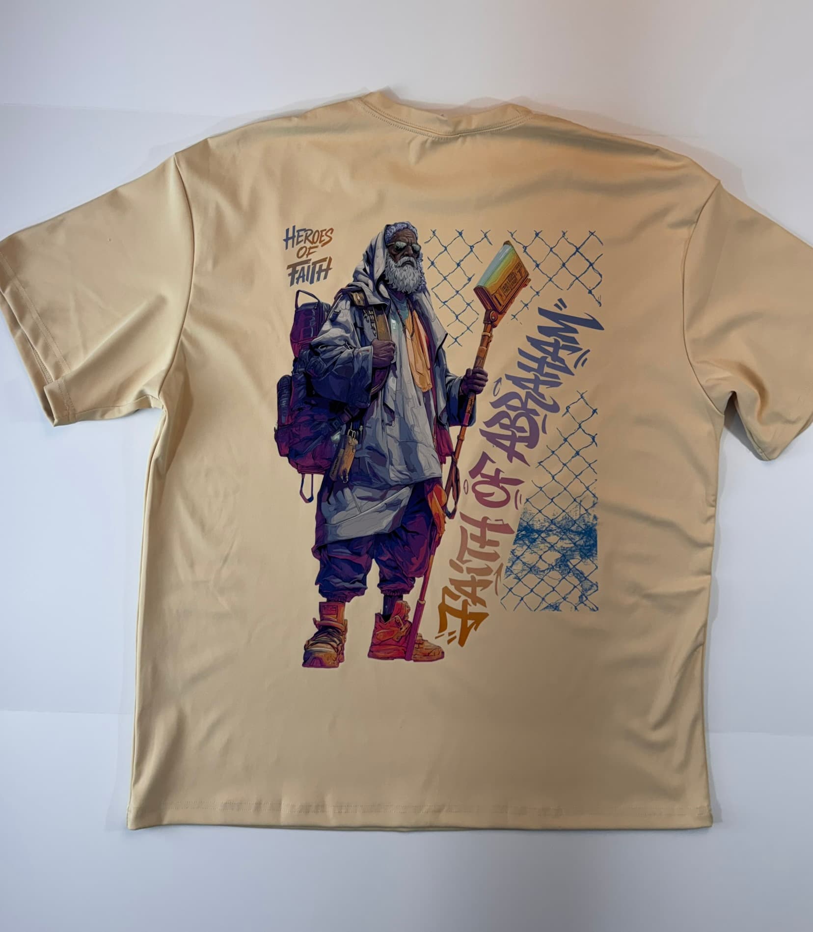 Shirt Heroes of Faith Apricot